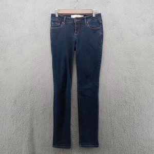 Abercrombie &‎ Fitch Jeans Womens 24x31 Blue Skinny Low Rise Denim Dark Wash